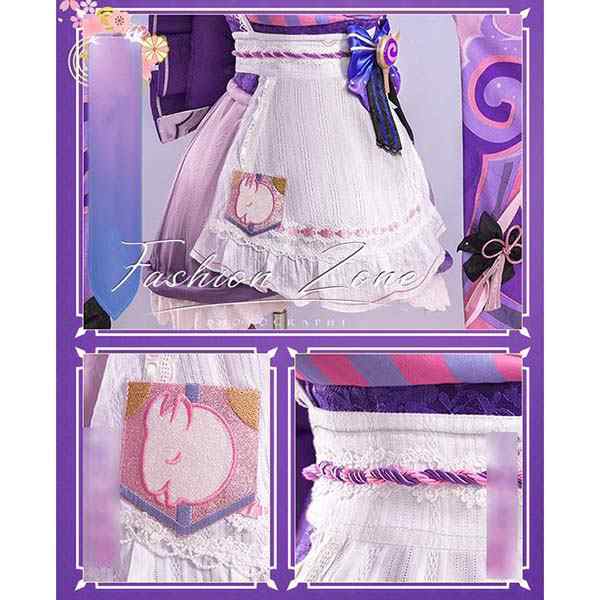 送料無料 原神 げんしん 風 夢見月瑞希 コスプレ衣装 ウィッグ 靴 cosplay ハロウィン 演出服 変装_5