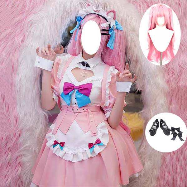 送料無料 バーチャル YouTuber Vtuber 結城さくな コスプレ衣装 ウィッグ cos靴 コスチューム cosplay イベント演出服アニメ変装仮装 ハロウィン