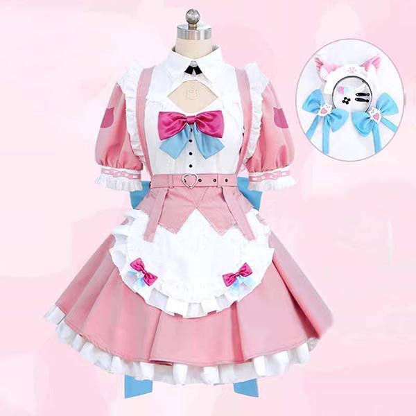 送料無料 バーチャル YouTuber Vtuber 結城さくな コスプレ衣装 ウィッグ cos靴 コスチューム cosplay イベント演出服アニメ変装仮装 ハロウィン_1