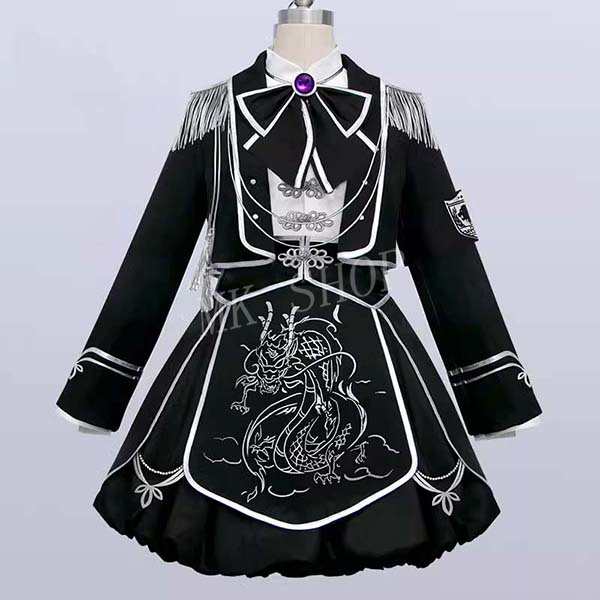 送料無料 バーチャルYouTuber 風 ミア ルーニス コスプレ ブラック 衣装 コスチューム 演出服 アニメ ゲーム ハロウィン cosplay 変装