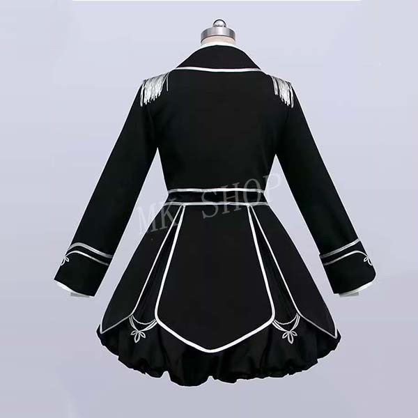 送料無料 バーチャルYouTuber 風 ミア ルーニス コスプレ ブラック 衣装 コスチューム 演出服 アニメ ゲーム ハロウィン cosplay 変装_1