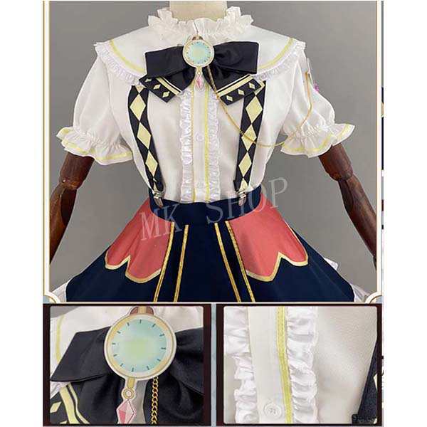送料無料 バーチャルライバ VTuber 風 永雛タフィー コスプレ 衣装 ウィッグ 靴 コスチューム 演出服 アニメ ゲーム ハロウィン cosplay 変装_4