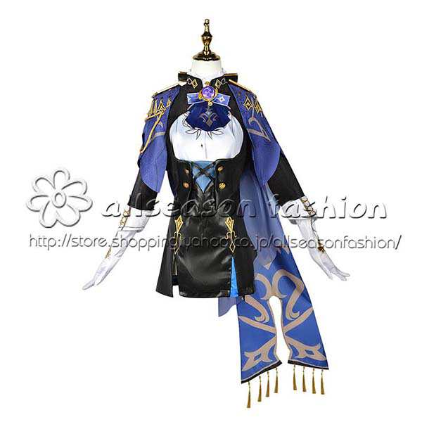 送料無料◆原神 げんしん 風 クロリンデ Clorinde コスプレ衣装 ウィッグ 靴 コスチューム cosplay イベント 演出服 アニメ変装 仮装