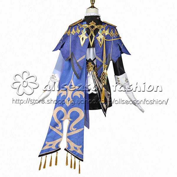 送料無料◆原神 げんしん 風 クロリンデ Clorinde コスプレ衣装 ウィッグ 靴 コスチューム cosplay イベント 演出服 アニメ変装 仮装_2