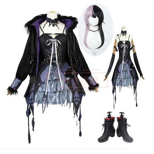 hololive ホロライブ hololive EN VTuber 風 シオリ ノヴェラ Shiori Novella コスプレ衣装 ウィッグ 靴 コスチューム 演出服 アニメ ゲーム ハロウィン cosplay 変装