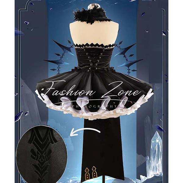 送料無料◆Fate/Grand Order 風 エレシュキガル Ereshkigal コスプレ衣装 ウィッグ cosplay ハロウィン 演出服 変装_4