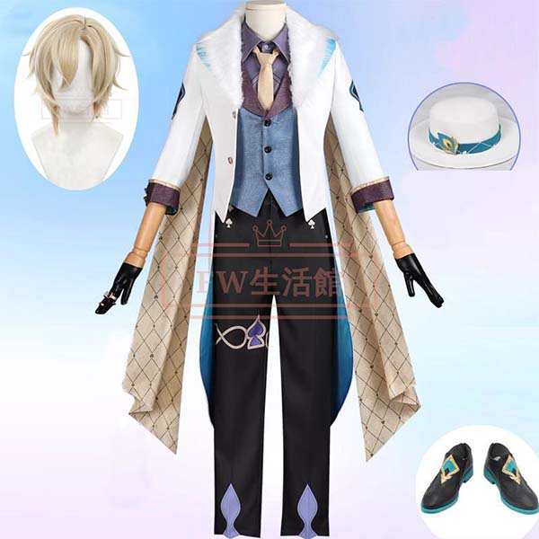崩壊：スターレイル アベンチュリン Aventurine コスプレ衣装 ウィッグ 靴 コスチューム 演出服 アニメ ゲーム ハロウィン cosplay 変装
