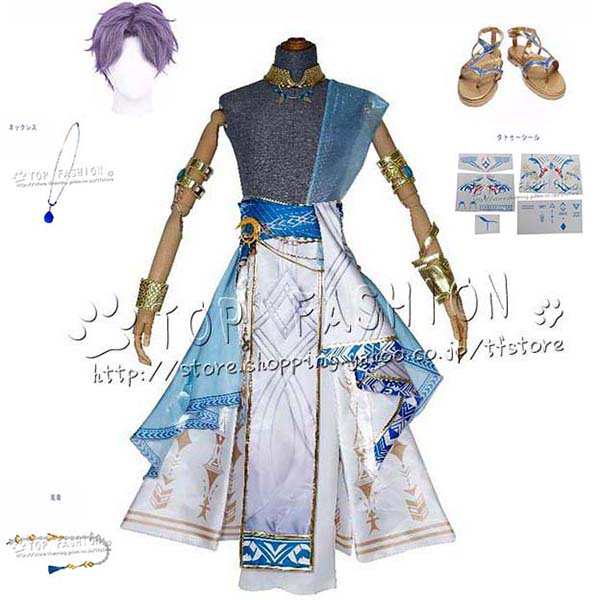 恋と深空 風 ホムラ 海神 潮汐の神 コスプレ衣装 ウィッグ cos靴 cosplay コスチューム ハロウィン クリスマス