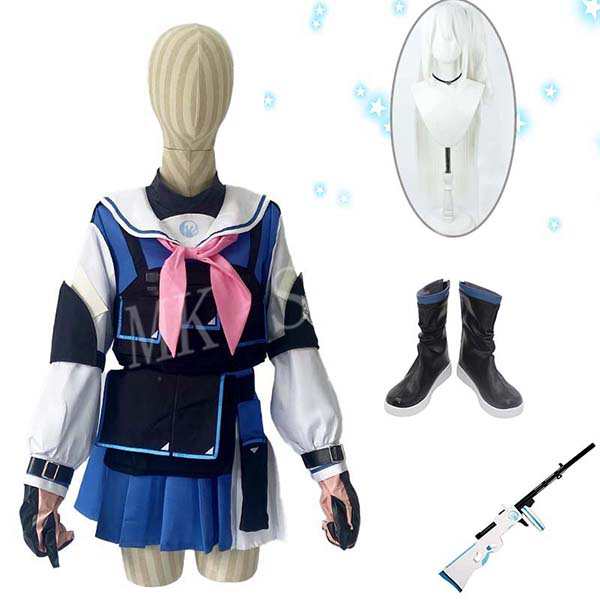 ブルーアーカイブ-Blue Archive- 月雪ミヤコ コスプレ衣装 ウィッグ cos靴 道具 コスチューム 演出服 アニメ ゲーム ハロウィン cosplay 変装