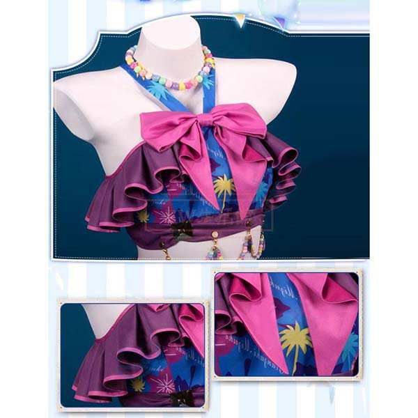 アイカツ！アイドルカツドウ！風 神崎 美月 かんざき みづき コスプレ衣装 ウィッグ cosplay ハロウィン 演出服 変装_3