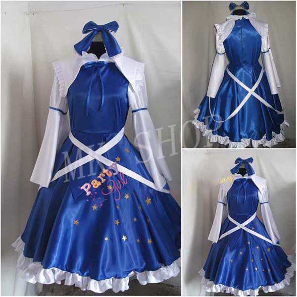 東方Project 風 スターサファイア コスプレ衣装 男女兼用 コスチューム 演出服 アニメ ゲーム ハロウィン cosplay 変装