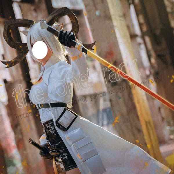 明日方舟 アークナイツ カーネリアン Carnelian コスプレ衣装 ウィッグ 靴イベント パーティー コスチューム 変装_3