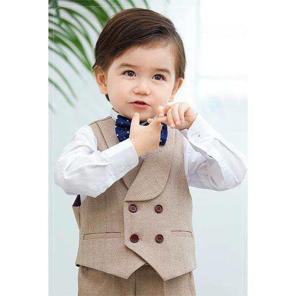 男の子 スーツ かっこいい 1歳 2歳 3歳 礼服 セット ベスト 蝶ネクタイ フォーマル ベビー キッズ 結婚式 冠婚葬祭 誕生日会 保育園 幼稚園 こども園 通園 通学_2