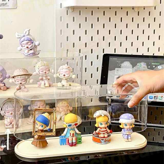 コレクションケース 粘着テ一プ付き フィギュアケース フィギュア 透明 展示ボックス 卓上 透明 収納ボックス 防塵 おもちゃディスプレイボックス コレクションケース
