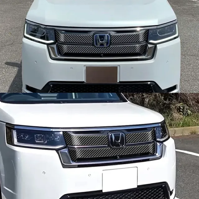 ホンダ 新型 ステップワゴン RP6 RP7 RP8 フロントグリルガーニッシュ フロントグリルカバー カスタム パーツ アクセサリー STE014_4