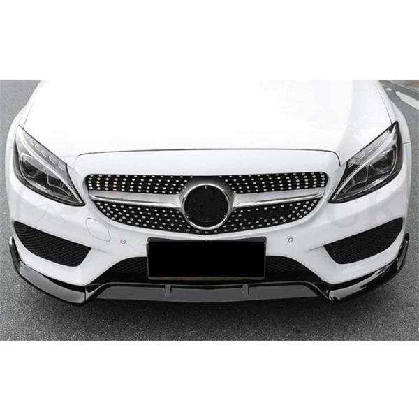 BENZ メルセデス ベンツ W205 S205 C205 Cクラス 前期 AMGスポーツ用 ED1タイプ カーボン フロントスポイラー リップスポイラー バンパーリップ アンダーリップ と互換性がある メルセデスベンツ Cクラス W205 C205 S205 GLC C253