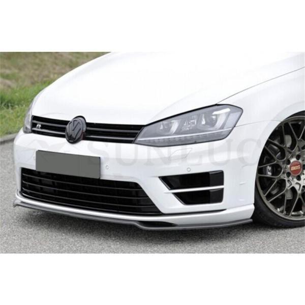 VW ワーゲン ゴルフ7 Rline ゴルフR用 カーボン フロントスポイラー リップスポイラー カーボンリップ フロントリップ 綾織カーボン Volkswagen Golf VII_2