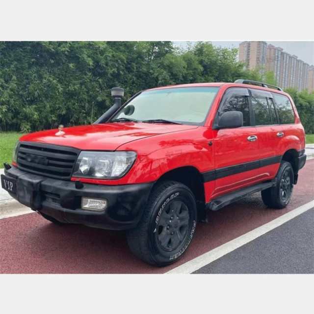 トヨタ ランドクルーザー LC100 1998-2006 フロント グリル+ヘッドライトフレーム+コーナーライト TOYOTA ロゴ 7色選択可能 5p