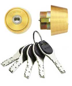 交換用シリンダー(鍵) FBロック MIWA BH・LD用 ゴールド【防犯対策】【取替用】