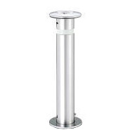 車止めポール帝金(teikin)バリカー 上下式ステンレス製クサリ端部用114.3ミリ 取替え用支柱