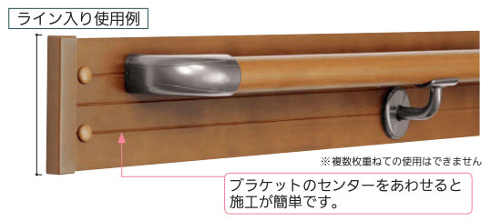手すり 部品 木製 ベースプレート 120ミリ幅×４Ｍ ブラケットベース【メーカー直送品】