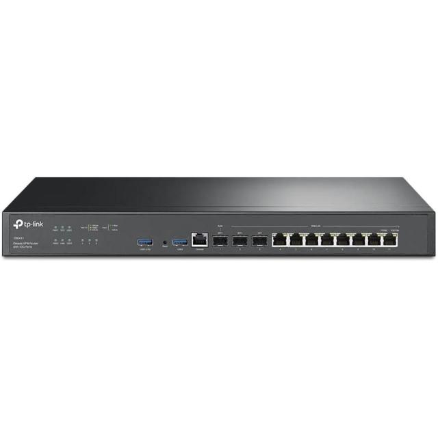 TP-Link Omada VPNルーター ER8411 10G SFP+対応 VPNゲートウェイ マルチWAN WireGuard対応 法人向け 高性能ルーター 業務用 ネットワーク機器