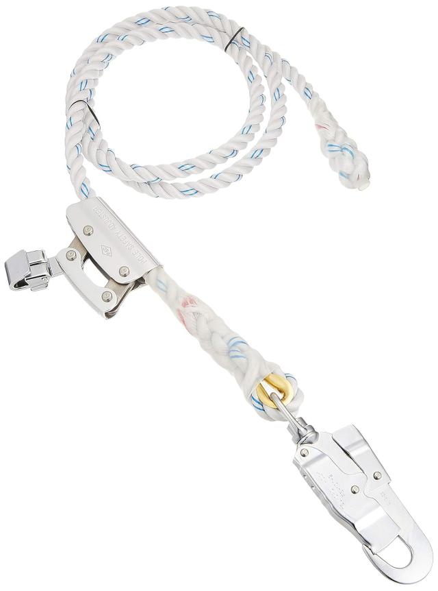 藤井電工 TSUYORON WP-TD-527 柱上安全帯用ロープ D種 2100mm 新規格対応 軽量アルミバックル ワークポジショニング用器具 日本製_1