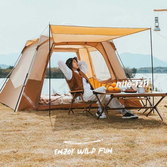 DRASOUL ロッジ型テント 5人〜8人用　ポップアップ式テント DRASOUL ロッジ型テント 5人〜8人用 ポップアップ式テント DRASOUL