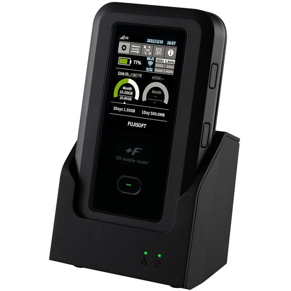 富士ソフト +F FS050W 本体+充電LANステーションセット商品 SIMフリー