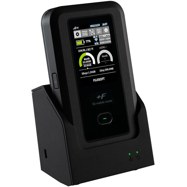 富士ソフト +F FS050W 本体+充電LANステーションセット商品 SIMフリー