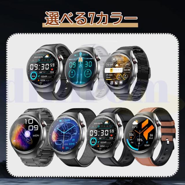 スマートウォッチ 医療級レベル「血糖値 血液成分 体組成分析」通話機能付き ECG心電図 血中脂質 尿酸 血圧 心拍数 血中酸素 体温 睡眠 日本製センサー父の日_19
