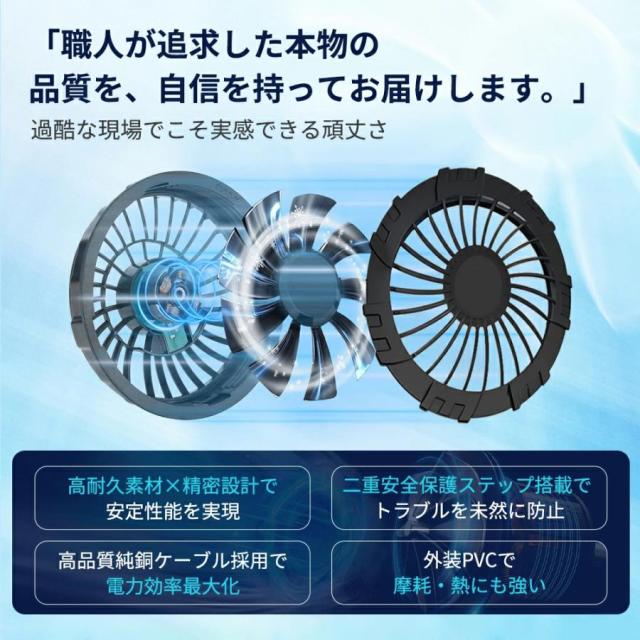 空調作業服 空調ベスト 冷感直撃 超強い冷風 低騒音 3段階強風 22h連続送風 20000mAhモバイルバッテリ速乾 エアコン服 男女兼用 扇風服 通気性 熱中症対策 2025_6