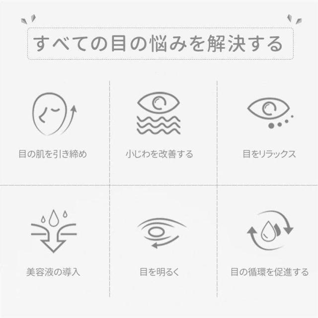 目元美顔器 EMS アイマッサージャー 低周波 目元ケア 電気 振動たるみ アイマスク 目の疲れ 目の下 クマ目 メガネ型 マッサージャー