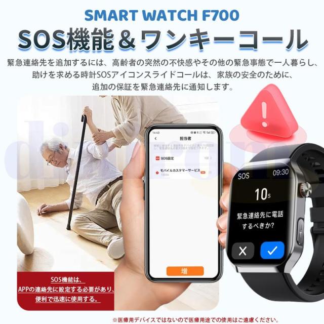スマートウォッチ 医療レベル健康管理 ECG心電図 体組成 血液成分分析 bluetooth5.3通話 体温 心拍数 血中酸素 音楽制御 血圧 睡眠監視 歩数計 新登場_13