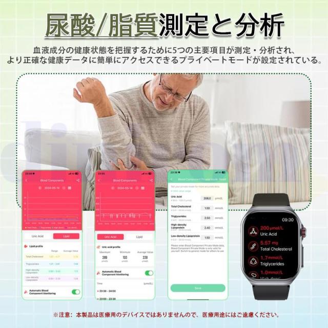 スマートウォッチ 診療気泡管水準器ECG心電図「生き血構成成分 体組み上げる分析的思考」電話を掛ける役立つこと   歩数計 活動写真量計 温度 血圧 心臓の鼓動数 血中O お休み保護すること 差し上げ物 未経験者