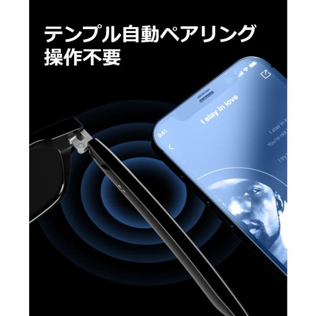 スマートグラス イヤホン スマートメガネ スマート通話グラス 音楽と通話 Ai 翻訳 タッチ ブルーライトカット AIメガネ ワイヤレスオーディオグラス 撮影 録画