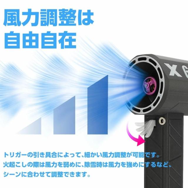 X64 強力ブロワー 暴力的なターボファン ミニジェットファン 強力風量モード電動エアダスター 最大推力1.4KG 8000mAh 60m/s ブロワージェット ミニブロワー_6