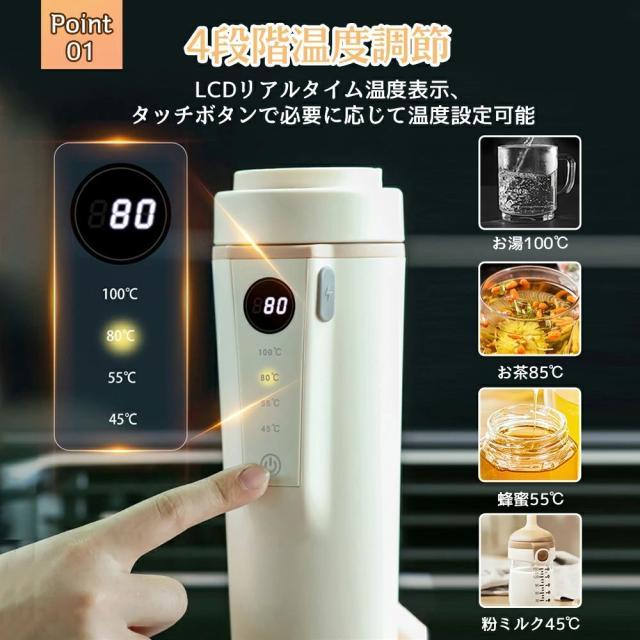 車載 電気ケトル ポータブル 車用 電気ケトル 持ち運び 携帯 湯沸かし 車載 電気ケトル ポータブル 車用 電気ケトル 持ち運び 携帯 湯沸かし