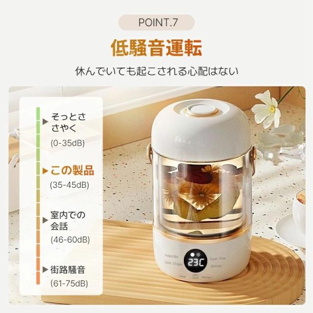ケトル 電気ケトル ガラスケトル 保温機能付きケトル 温度調節 電気ポット 0.5L 湯沸かし器 ステンレス 予約機能 空焚き防止 自動オフ 耐熱ガラス ゆで卵 お茶紅茶 耐熱ガラス 透明一人暮らし新生活 一台多役