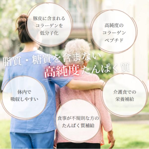 新田ゼラチン コラーゲンプロ 300g 10袋 セット コラーゲン ペプチド 高純度 粉末 タイプ たんぱく質 補給 介護 介護食 栄養 常温保存 長期保存 国内 製造_1