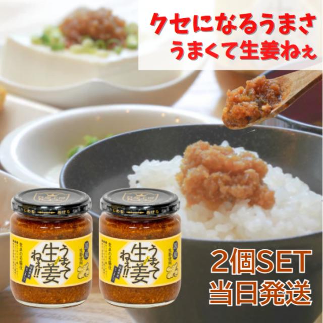 吾妻食品 うまくて生姜ねぇ 240g 2個 セット 国産 生姜 えごま 醤油 たれ きざみ しょうが 秘伝 タレ ご当地 福島 万能調味料