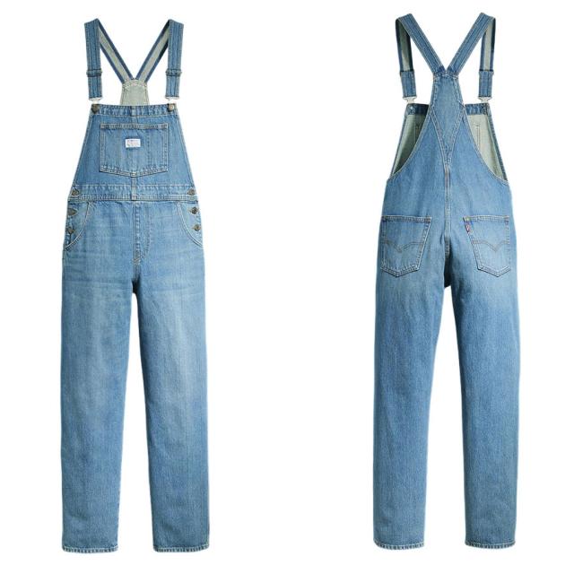 レディース オーバーオールリーバイス LEVI'S853150024 VINTAGE DENIM OVERALLLight Blue ライトブルー バギー ワイドパンツ アメカジウォッシュ ジェンダーフリー ローライズ ジーンズ ジーパン レトロ_2