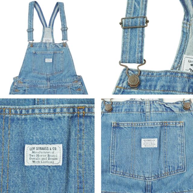 レディース オーバーオールリーバイス LEVI'S853150024 VINTAGE DENIM OVERALLLight Blue ライトブルー バギー ワイドパンツ アメカジウォッシュ ジェンダーフリー ローライズ ジーンズ ジーパン レトロ_3
