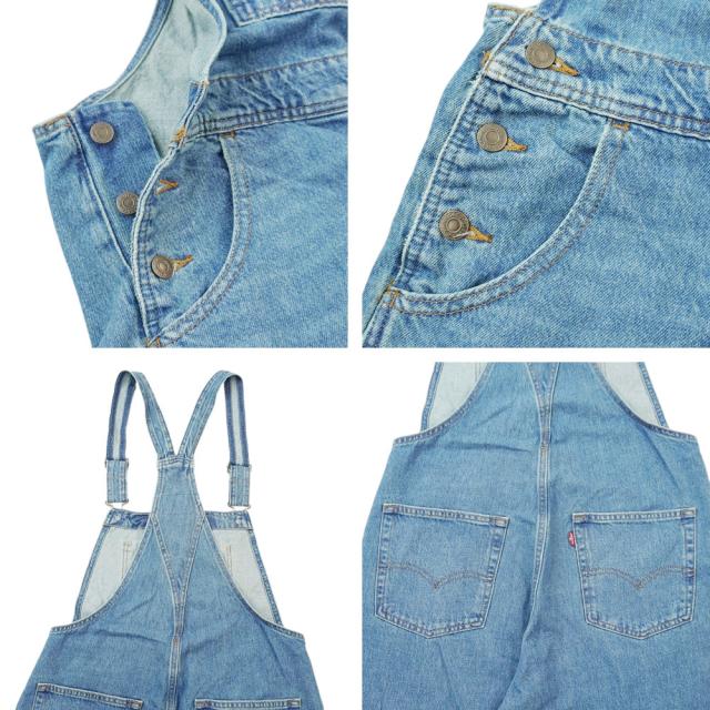 レディース オーバーオールリーバイス LEVI'S853150024 VINTAGE DENIM OVERALLLight Blue ライトブルー バギー ワイドパンツ アメカジウォッシュ ジェンダーフリー ローライズ ジーンズ ジーパン レトロ_4
