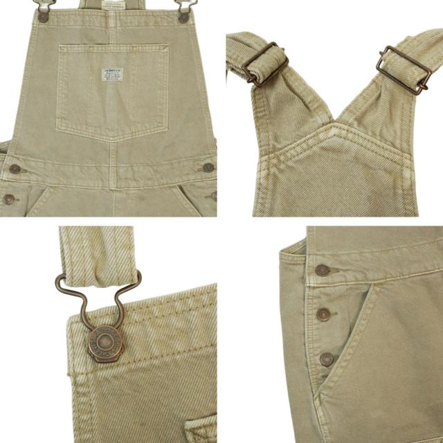 メンズ レディース オーバーオールリーバイス LEVI'SA60790002 リーバイスプレミアム BAGGY HIGHWATER OVERALLSダブルニー バギー ワイドパンツ アメカジウォッシュ ジェンダーフリー ローライズ ジーンズ ジーパン レトロ_3