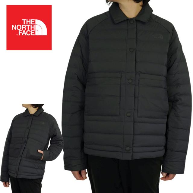 ノースフェイス THE NORTH FACEレディース ダウン ジャケットW BLVW STRCH DWN SKTTNF BLACK ブラック 600フィルパワーダウンウィメンズ シャツジャケット ショート キルティング 黒 ストレッチ