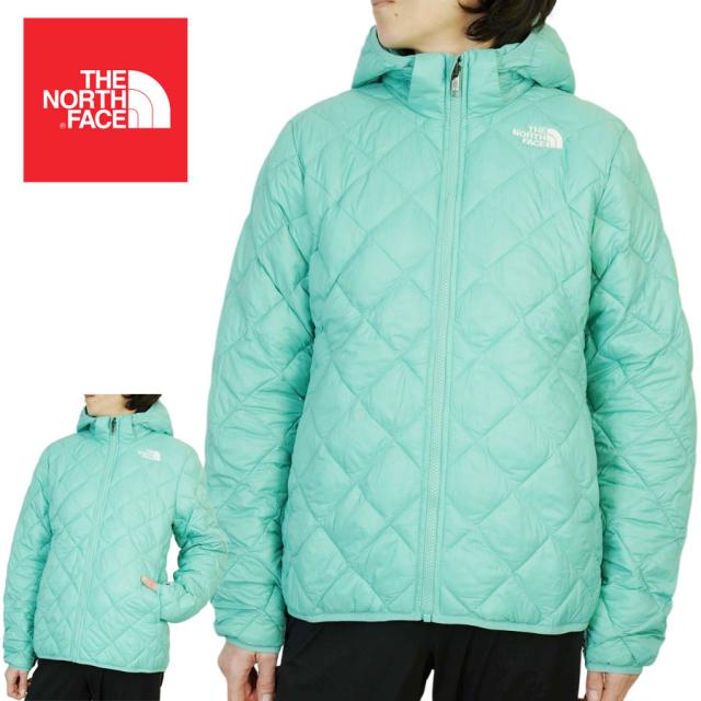 ノースフェイス THE NORTH FACEレディース ジャケットG THERMOBALL HDYキッズ ウィメンズ サーモボールフーディーWASABI ワサビガールズ中綿 キルティング ダウン ショート エメラルド
