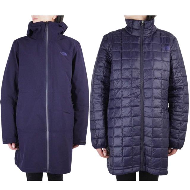 ノースフェイスTHE NORTH FACE レディース 3ウェイジャケットW TBALL TRI PKAウィメンズ 3ウェイジャケットAVIATOR NAVY(アビエイターネイビー)サーモボール 紺 マウンテンパーカー_1
