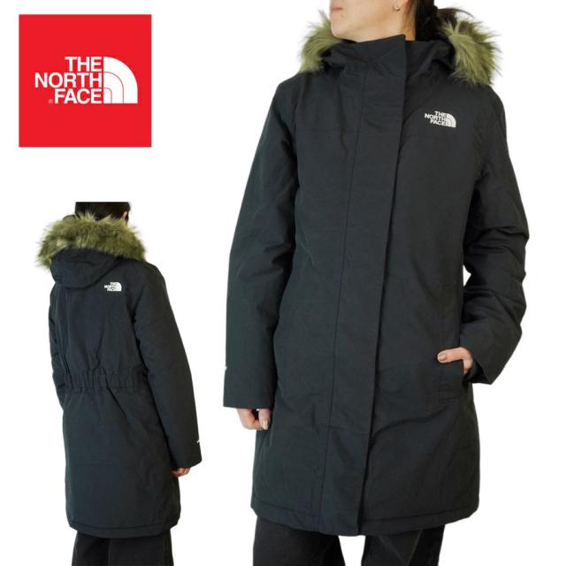 ノースフェイス THE NORTH FACEレディース ダウンコートアークティックパーカー W ARCTIC PARKAウィメンズ ダウンジャケット コートTNF BLACK-NPF ブラック 黒 ファー長め丈 ファー取り外し可能 アメリカ企画