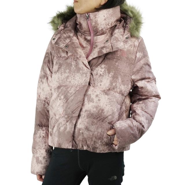 ノースフェイスTHE NORTH FACEレディース ジャケットW PRINTED DEALIO DOWN JACKETウィメンズ プリンテッド ディリオダウンジャケットFXGLVLVRCSPRPRT(フォックスグローブラベンダースプレープリント)女性用 ナイロン アウトドア アウター グレ_1